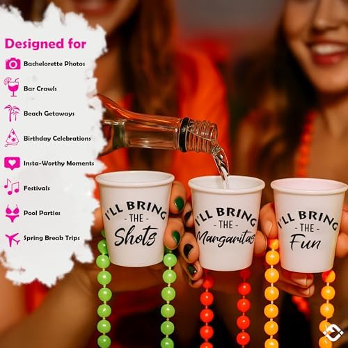 Funky Junque 15 Pack Shot Glass Necklace Bundle