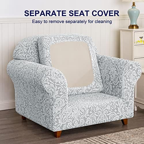Subrtex Chair Slipcovers 2 Piece Stretch Cover