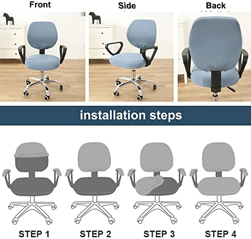 Gardaner Office Chair Cover Water Resistant Ivory