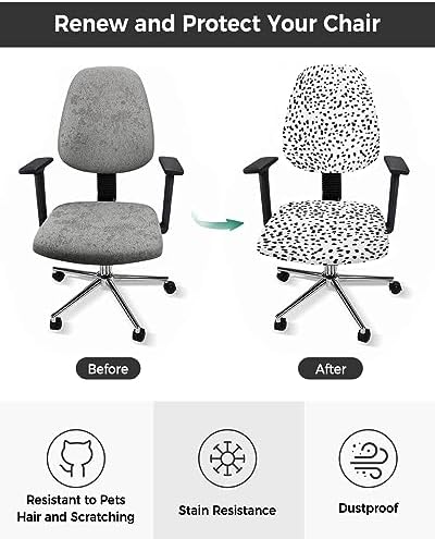 TweetyBed Office Chair Cover Black White Spot