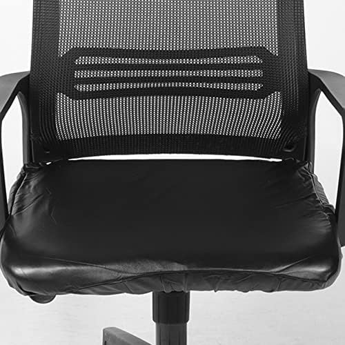 Garneck Waterproof Office Chair Seat Cover PU Leather Slipcover Stretchable Chair Cover