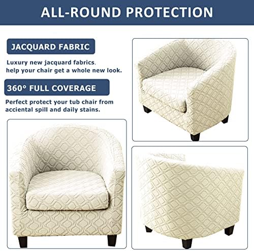 NILUOH 2 Piece Club Chair Slipcover Set for Bar Counter Living Room