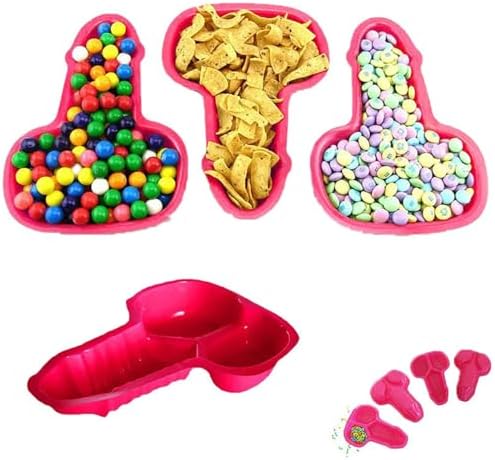 2PCS Funny Plastic Plates Reusable Party Decor