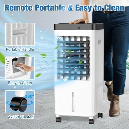 2024 Upgraded Portable Air Conditioner with 3 Gallon Water Tank