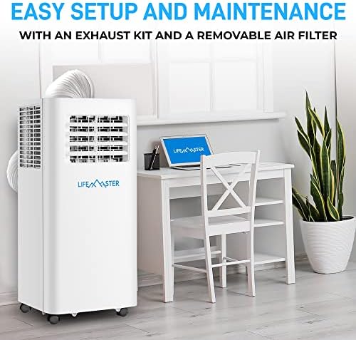 Lifemaster 12000 BTU Portable AC Unit with Digital Remote and Exhaust Kit