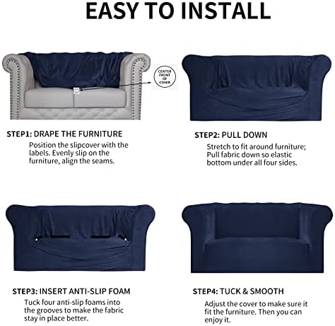 Easy-Going Stretch Velvet Sofa Slipcover for Living Room