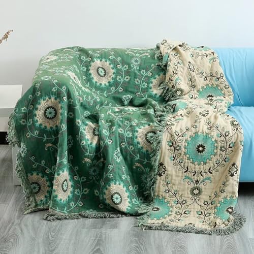 VClife Boho Sofa Slipcover Cotton Linen with Tassel