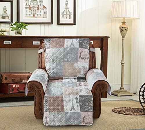 Brilliant Sunshine Recliner Slip Cover with Patchwork Design