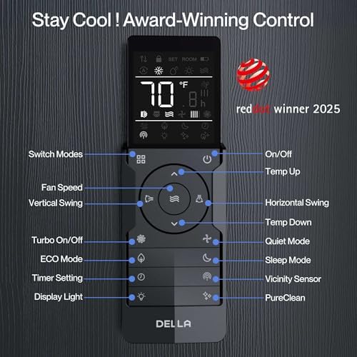 Della 3 Zone Mini Split AC System 35K BTU 19 SEER2 208-230V