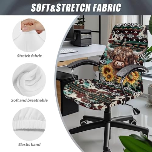 Garucesta Aztec Sunflower Office Chair Cover