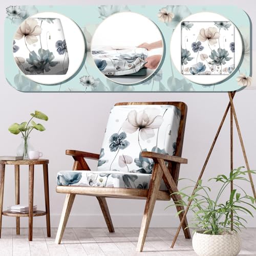 Hosuly 8 Pcs Spring Wildflower Sofa Cushion Covers