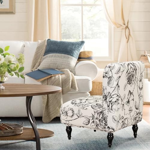 FUANGUI Armless Chair Slipcover Stretch Spandex Furniture Protector