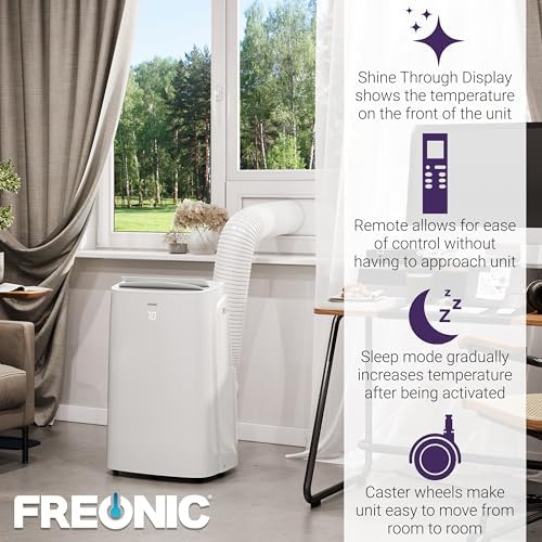 Freonic FHCP081AKR 8150 BTU Portable Air Conditioner White