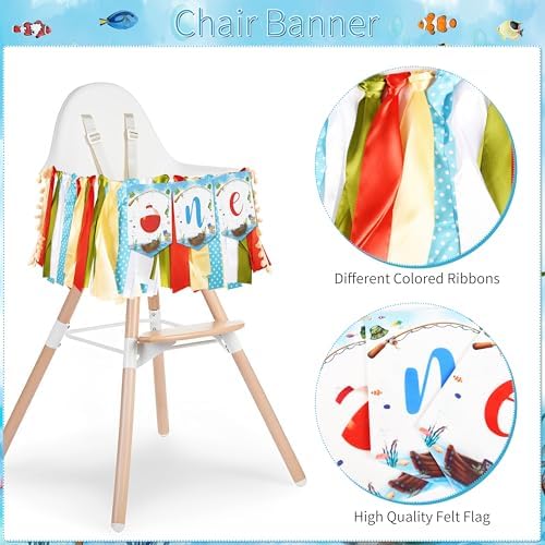 Fayoo One First Birthday Fishing Party Decorations