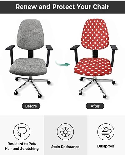 TweetyBed Office Chair Cover Polka Dot Stretchable