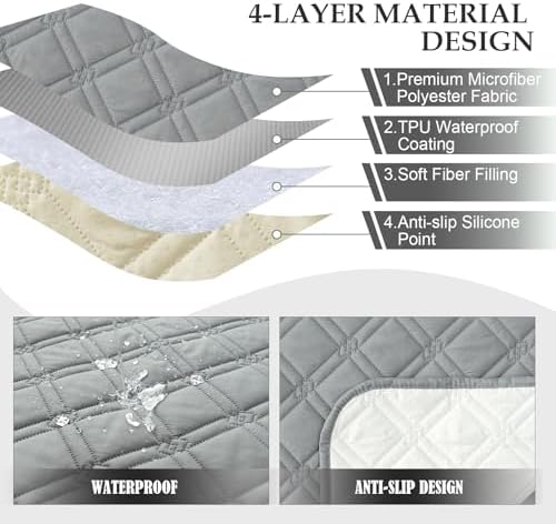 Genina Waterproof Recliner Chair Cover for Pets