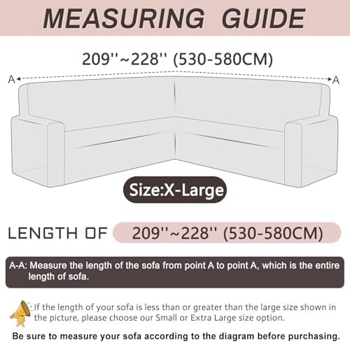 Velvet L Shaped Sectional Couch Cover for Pets