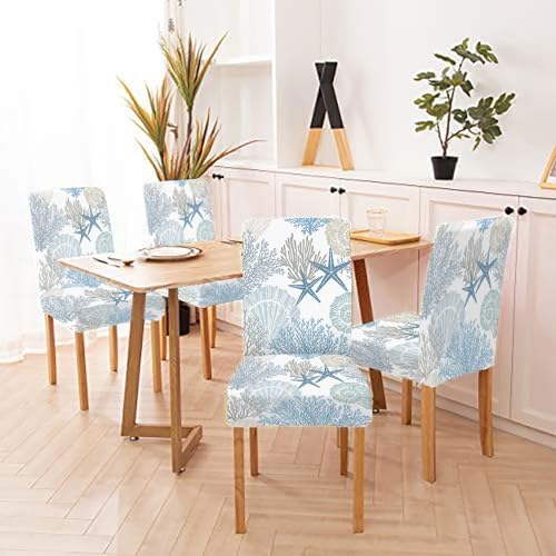 Mrcrypos Elastic Chair Cover Set of 4 for Dining Chairs