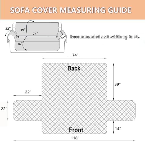 EVENHUG Reversible Sofa Cover 3 Seat Pink Purple