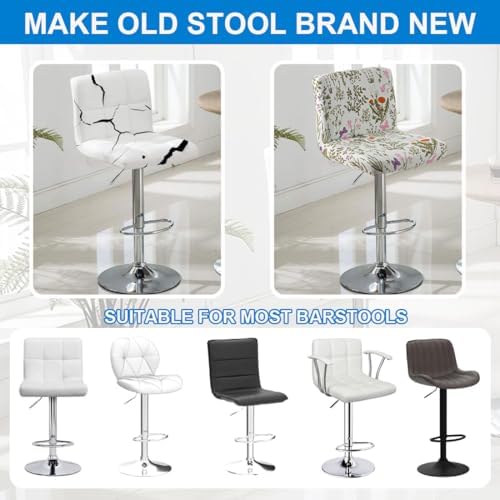 Levoberg Bar Stool Set of 2 with Slipcovers