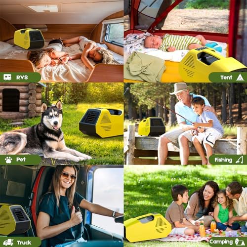 Pluralla Portable AC 2380BTU Rapid Cooling Yellow