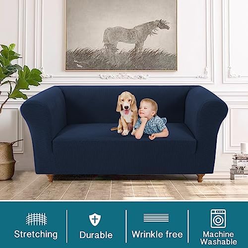 Turquoize Stretch Sofa Cover for Chesterfield Loveseat
