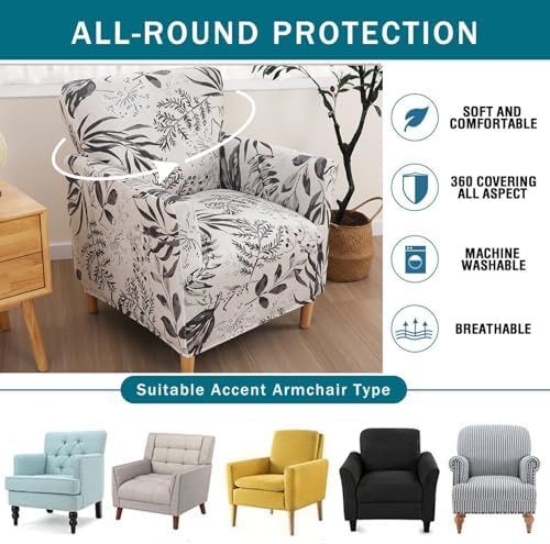NILUOH Armchair Slipcovers with Arms for Living Room