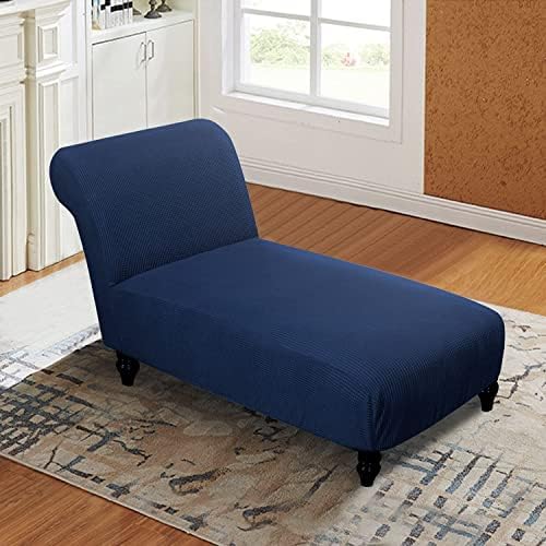 Ele ELEOPTION Armless Lounge Chaise Slipcover Stretch Cover for Living Room Sofa