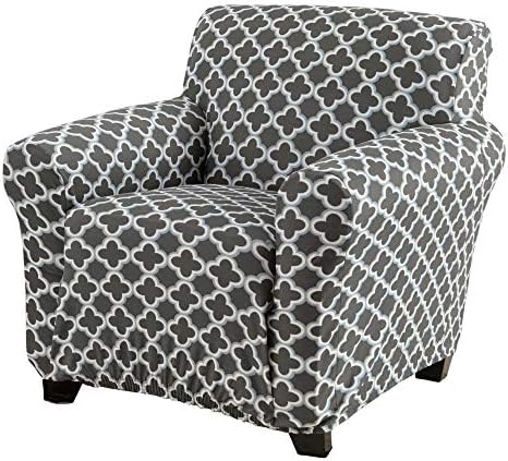 Great Bay Home Charcoal Armchair Slipcover