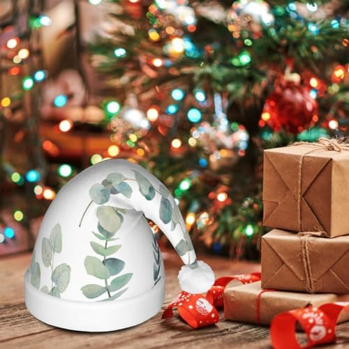 Eucalyptus Leaves Christmas Hat with LED Lights