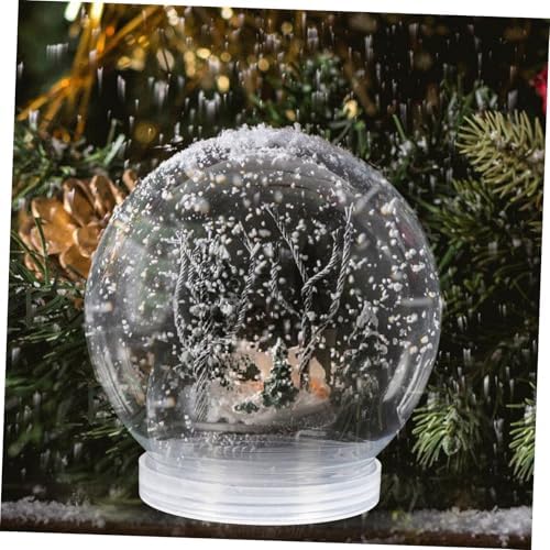 DIY Snow Globe Accessories 10pcs Clear Plastic Ball Jars