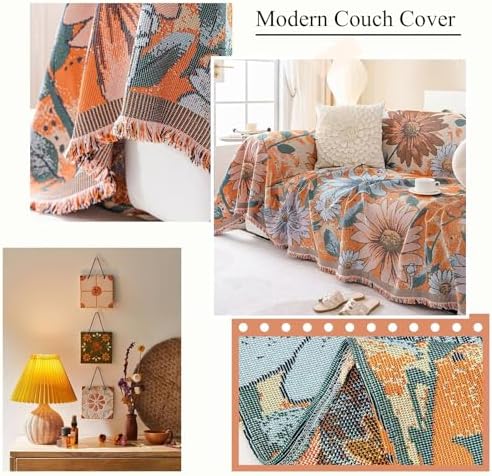 VClife Aesthetic Sofa Cover with Tassel Design