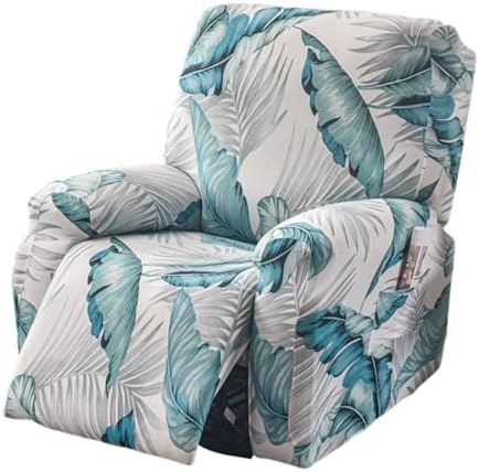 CRFATOP 4-Piece Recliner Slipcovers with Storage Pockets and Arms