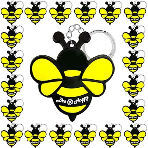 24 Pack Bee Keyring Party Favors for Baby Shower and Birthday