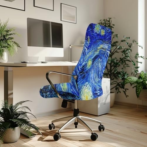 Talayituse Starry Night Stretch Chair Cover for Office and Home