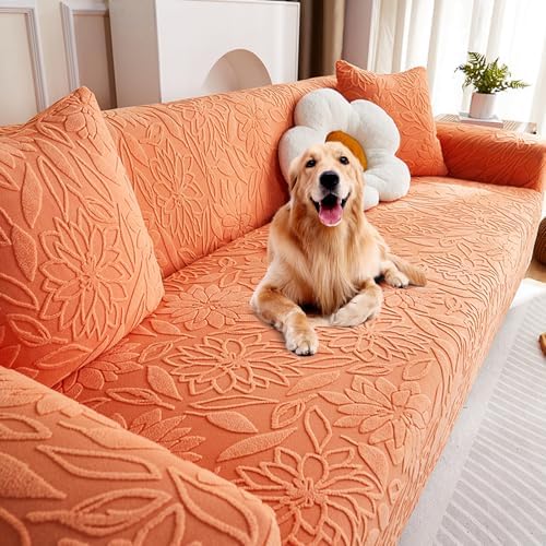 Boho 3D Floral Pet Couch Cover with 2 Pillow Covers
