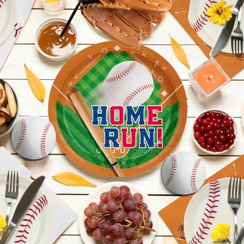 Baseball Party Supplies Kit for 24 Guests