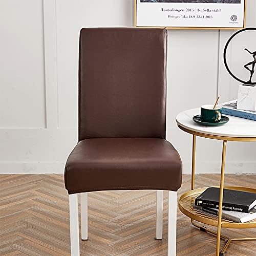 Shukii Stretch Dining Chair Covers Set of 2 Coffee