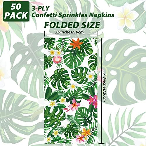 Hawaiian Luau Party Napkins 100 Pack Tiki Themed