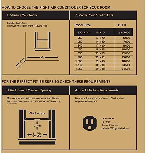 LG 5000 BTU Window Air Conditioner 115V