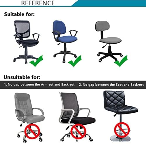 Melaluxe Computer Office Chair Covers - Stretchable Protective Slipcover