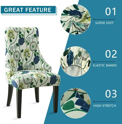 Liykimt Stretch Wingback Chair Slipcover with Arm