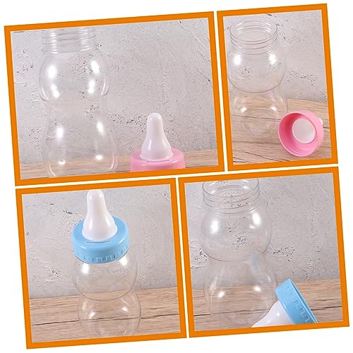HEALLILY 2pcs Plastic Candy Storage Bottles with Coin Holder
