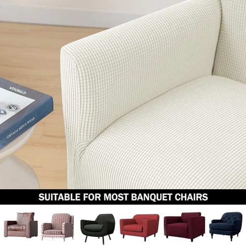 PENDEJATO Stretch Armchair Slipcover White