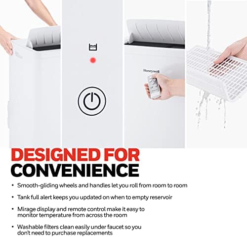 Honeywell 12000 BTU Portable AC with Dehumidifier and Fan White