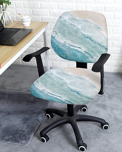 LiDU Aqua Beach Office Chair Slipcover Protector
