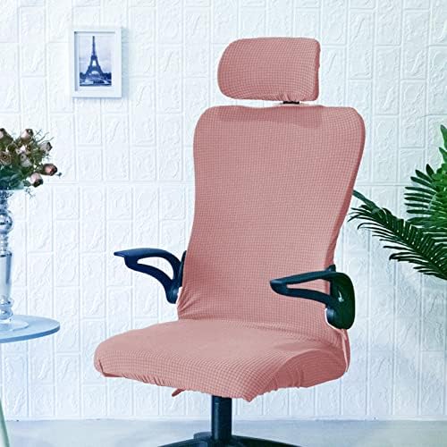 Removable Chair Seat Cover with Headrest Pink