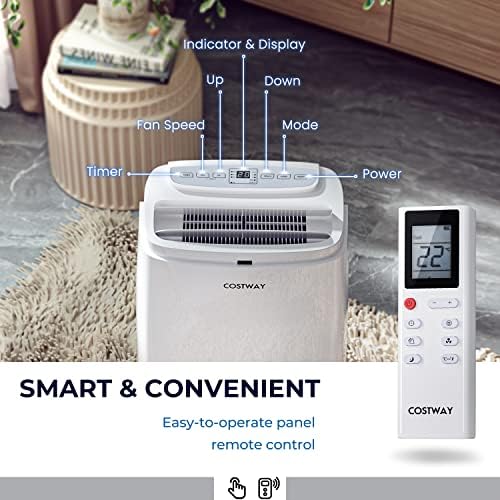 Costway 9000 BTU Portable Air Conditioner with Fan Dehumidifier