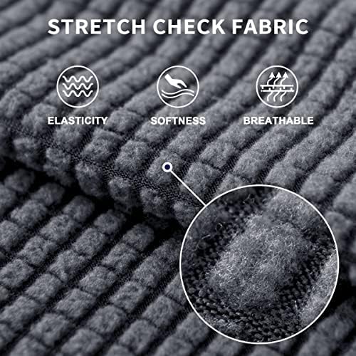 SUBRTEX 5 Piece Stretch Loveseat Slipcover Set
