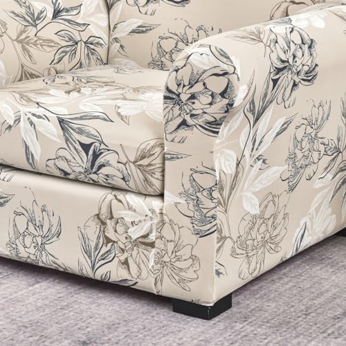 FORCHEER Armchair Slipcover Set with 2 Cushion Covers and 1 Extra Chair Cushion